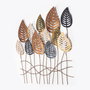Wallity Lilac Escultura de pared de metal multicolor